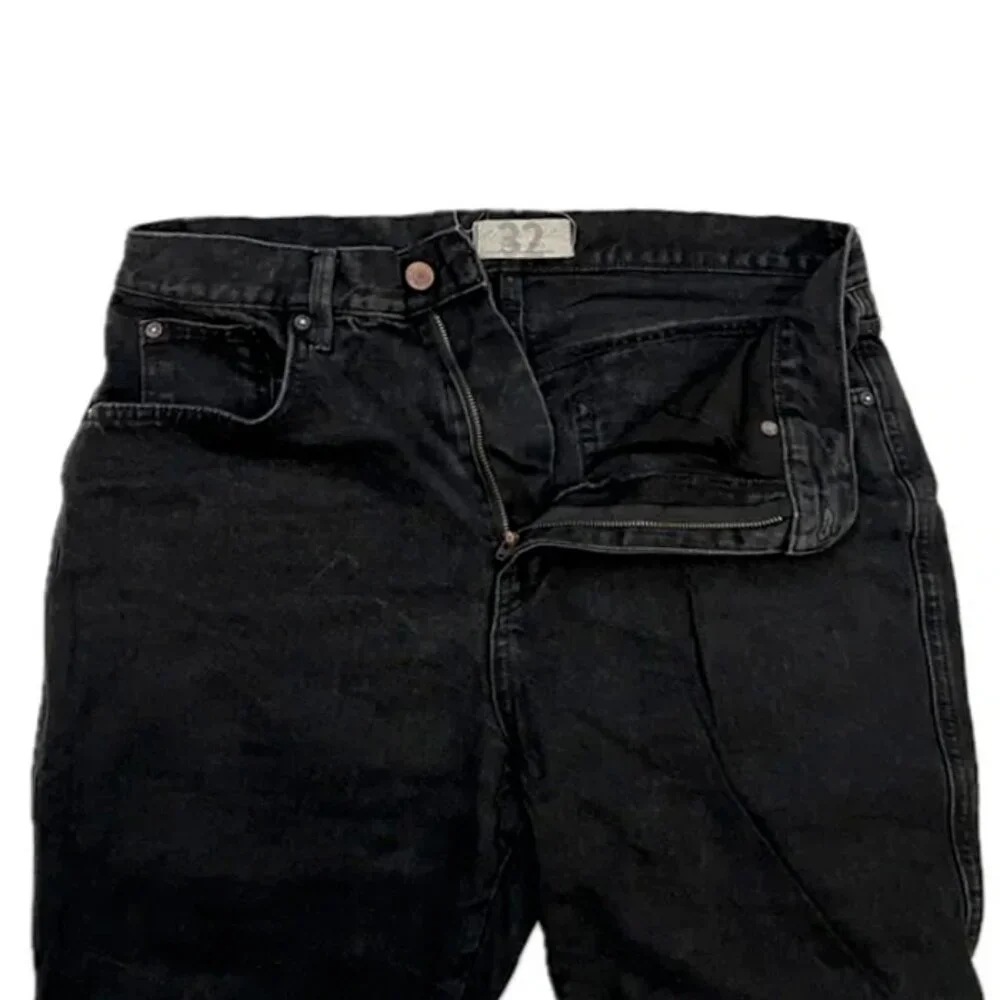 free people | black we the free stove pipe high rise slim tapered ankle jeans